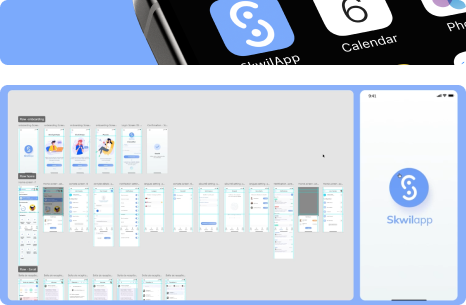 Skwilapp school management app — UI library and design system components